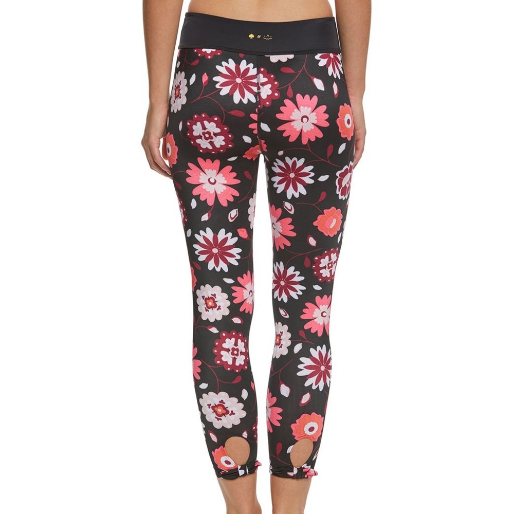 Kate Spade beyond Yoga leaf bow yoga capri leggings - Picture 2 of 9